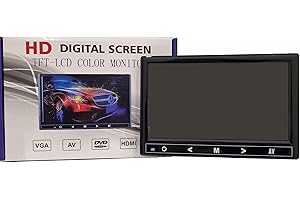 enterelettronics Monitor da 7 Pollici HDMI Schermo TFT LCD Display Full HD 1080p Tasti Soft Touch Ideale Per Telecamere TVCC