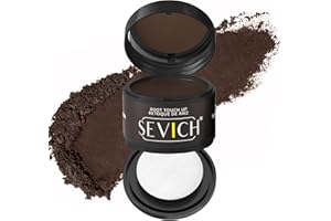 Sevich Hairline Powder，Instantly Conceals Hair Loss, Root Touch up Powder, Hair Shadow Toppers for Women & Men, Touch Up for Thinning Gray Hair, Windproof & Sweatproof,Medium brown