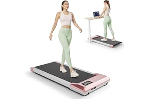 Copant Tapis roulant, tapis roulant con LCD Scarn, pedana da 2,5 HP con APP e controllo remoto, carico massimo 113 kg, con corsi di allenamento e corse, 1-4km/h per casa o ufficio