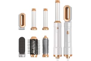 Air Styler 6 in 1, UKLISS Haarstyler mit 6 Ersatz: 1000W Haartrockner, Rundbürstenföhn, Airflow Lockenstab Automatisch, Haarg