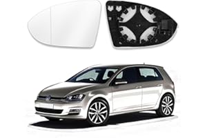 LIBERSHINE Adatto per Golf 7 Specchietto, Retrovisore Riscaldabile, Lente di Retromarcia Specchio di Vetro di Retromarcia, Vetro Specchio Retrovisore di Ricambio (Lato sinistro)