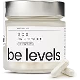 Triple Magnesium Bisglycinate Malate Taurate Vitamin B6 be levels | With Albion&reg; and ATA Mg&reg;. Vegan formula. Gluten and lacto