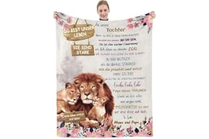 Hsientpe Tochter Geschenke von Mama und Papa, Tochter Geschenke für unsere Tochter Decke,Weihnachten Geburtstagsgeschenke für Tochter, 18 Geburtstag Mädchen, Mutter Tochter Geschenke