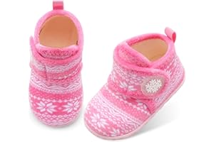 JOINFREE Girls Boys Furry House Shoes Indoor Home Booties for Little Kids Cozy Slippers