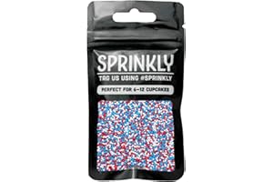 SPRINKLY - Matt 100's & 1000's - Red, White & Blue - 30g