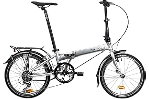 Dahon Mariner D8 Bicicleta Plegable Ligera 20" Cuadro de Aluminio, 8 Velocidades, Frenos en V, para Adultos 145-195 cm