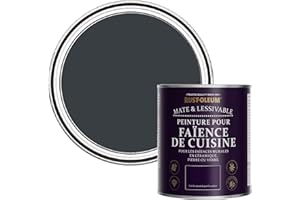 Rust-Oleum Peinture Grise Résistante à l'eau pour Faïence de Cuisine, Finition Mate - Anthracite (RAL 7016) 750ml