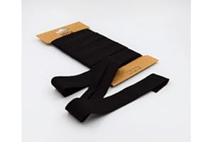 Trimz Poly Cotton Bias Binding, Black, 25mm x 5m