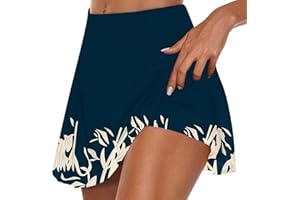 JUANMAO Jupe Short Femme Ete avec Poche Short Sport Femme Taille Haute Jupe Short De Tennis Golf A-Line Skirt Y2k Petticoat Underskirt Mini Jupe avec Culotte Intérieur De Course Athlétiques 2023