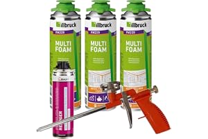 FM220 byggskum, monteringsskum, pistolskum, multiskum, fönsterskum, hög ljudisolering, värmeisolering, 500 ml kombinationsset
