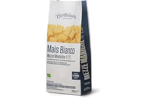Bontasana· Mezze Maniche, 100% Farina Di Mais Bianco- Pasta Senza Glutine, Trafilata A Bronzo Ed Essiccazione Lenta A Bassa Temperatura con le fondamenta di una Pasta Biologica Italiana - (250gr)