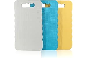 HORTEM Garden Kneeling Pad 3PCS, Premium Large Kneeling Mat with Light Color Tone, Non-Slip Kneeling Pads Resists Water for Gardening, Yoga, House Clean, Repair Work