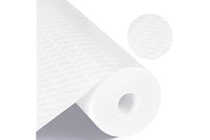 Lådmatta 60 cm x 500 cm, halkfri matta, lådmatta, skåpfolie, skåppapper, tvättbar, icke-klibbiga kökslådemattor för köksskåp