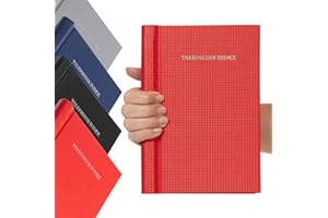 EVELAY Carnet d'adresses téléphoniques A-Z avec couverture rigide A5 Motif spirale Rouge