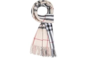 CHALIER FASHION Écharpe Hommes Hiver Chaud Plaid Echarpe Classique Chic Mode Automne Hiver Foulard Cadeau pour Hommes et Femmes