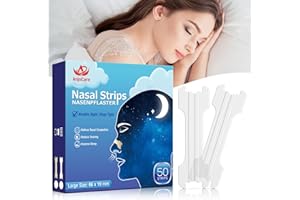‎ANJOCARE AnjoCare 50 Stück Nasenpflaster, Extra starke Nasenstreifen gegen Schnarchen und zur Linderung von Nasenverstopfung, Anti Schnarch Nasenstreifen für eine bessere Nachtruhe