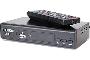 Teknikal HD Freeview Set Top Box Receiver Plus Recorder for Digital TV Channels Tuner HDMI / Scart Outputs USB Memory Slot DVB-T Digi Box 4 Switchover