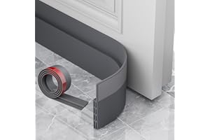 AOTUAO Paraspifferi Sottoporta, Paraspifferi Porta Blindata 100 X 5cm, Risparmiare Energia Paraspifferi Porta Ingresso, Paraspifferi Sottoporta Blindata Autoadesiva,Riduce il Rumore,anti Freddo-Grigio