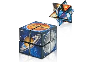 Euclidean Cube Star Cube 2 in 1 Yoshimoto Cube for Kids and Adults, Toy Gifts for Boys and Girls Ages 8-12