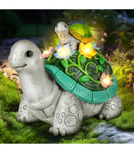 Lanterna Solare A Forma Di Tartaruga Per Esterni - Decorazione Da Giardino Con LED Per Balcone, Cortile E Regalo Originale