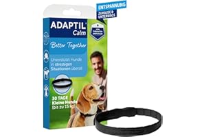 ADAPTIL Calm Halsband | Beruhigendes Halsband für kleine Hunde | Anti-Stress für mehr Entspannung Zuhause und Unterwegs | 30 Tage Anwendung | von Tierärzten empfohlen, klinisch getestet
