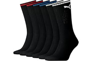 PUMA Crew Chaussettes Mixte (lot de 3)