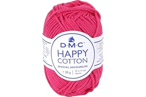 DMC - Happy Cotton - Spécial Amigurumi - 100% coton - Très doux et agréable à utiliser | Pelote de 20 g - 43 m | 49 coloris