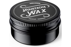 ‎CHARLEMAGNE Charlemagne Bartwichse Schnurrbart - 15 ml, starker Halt, Lederduft - Bartwachs Extra Stark - Moustache Wax - Bartpflege Wachs & Bartfestiger