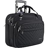 VANKEAN Rolling Laptop Bag Women with Wheels, 15.6 Inch Rolling Briefcase for Women, Water Repellent Overnight Rolling Comput