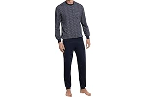 Schiesser Herren Schlafanzug lang mit Bündchen - Nightwear Set