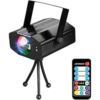 Spriak Discolicht Partylicht LED Disco Licht Musik Lichteffekte Partybeleuchtung DJ Licht, 7 Farben Musikgesteuert Ozean…