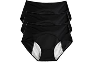 RTY-BY Culotte pour Fuite Urinaire Femme Lavable,3Pcs Culotte Incontinence Femme,Culotte Regles Lavable Femme,Culotte Menstruelle Taille Haute pour Le Cycle Menstruel,4XL