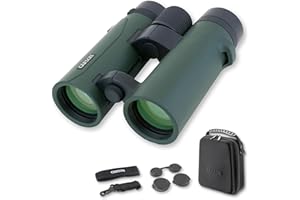 Prismáticos Carson Serie RD 10x34 mm, Prismáticos compactos HD impermeables de puente abierto, Prismáticos de alta potencia para observación de aves (RD-034)