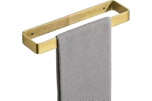 SAYAYO Toalleros de Baño Sin Taladro 30cm Toallero Adhesivo Baño Toallero Dorado Colgador Toalla Baño Adhesivo para Baño y Cocina