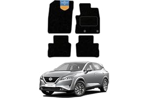 PRESTIGE FLOOR MATS LTD Prestige Mats, Fully Tailored Car Floor Mat Fits Nissan QASHQAI J12 2021-, CARPET, Anti Slip Mat-Non Slip Car Floor Mat with Black Edging