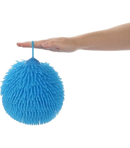 Sensorik Stressball Grün Mit Dichtem Flauschigem Haar – Weicher Reißfester Squeeze Ball Für Stressabbau & Fokus Bei Erwachsenen