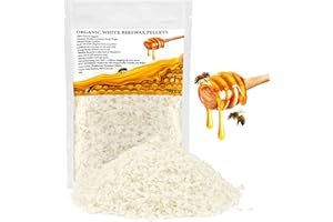 TRINIDa Beeswax Pellets 500g, White Bees Wax for DIY Candles, Beeswax for Candle Making, Skin, Body, Face, and Hair Care, Lotions, DIY Creams, Lip Balm and Soap Making Supplies
