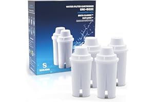 SOKANA 4x Filtro Acqua Reemplazo del Brita Filtri Classic Compatibile con Caraffa Filtrante Brita Dafi Classic Filtri Laica Caraffa | TÜV SÜD Certificato
