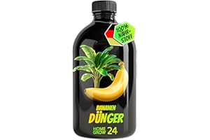 HOMEGROW24 Engrais pour bananes, Engrais pour toutes les plantes de bananes, 500 ml, complexe de substances vitales avec micro-organismes efficaces et charbon végétal organique, 100% naturel