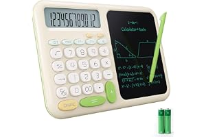 Skrivbord grundläggande miniräknare med anteckningsblock för skola söt enkel stor knapp standard Kawaii miniräknare för skriv