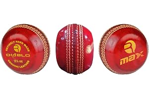 DIABLO Rmax Cricket Ball Leather, Cricket Flat Seam Training Ball