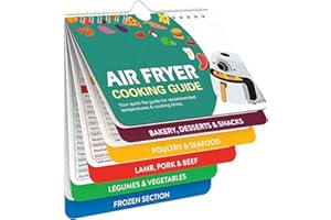 JYNKID Air Fryer Recipe Book, Air Fryer Cookbook Air Fryer Cheat Sheet Magnets Cooking Guide Booklet, Air Fryer Accessories Times Chart Airfryer Cooking Guide