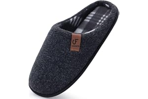 COFACE Unisex męskie damskie przytulne kapcie z pianki z pamięcią kształtu na co dzień wsuwane ciepłe buty domowe wewnątrz/na zewnątrz filcowe sandały kapcie rozmiar 4-15