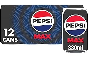 Pepsi Max Cans, 12 x 330ml