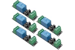 Hoembpn 5 Pcs 3V Relay Module Power Switch Board 1 Channel Optocoupler Isolation Drive Control Board (High Level Trigger) DC 3-3.3V for IoT ESP8266 Microcontroller Development Board