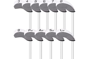 CRAFTSMAN GOLF 11pcs/Set Neoprene Iron Headcover Set with Large No. for All Brands Callaway,Ping,Taylormade,Cobra Etc.