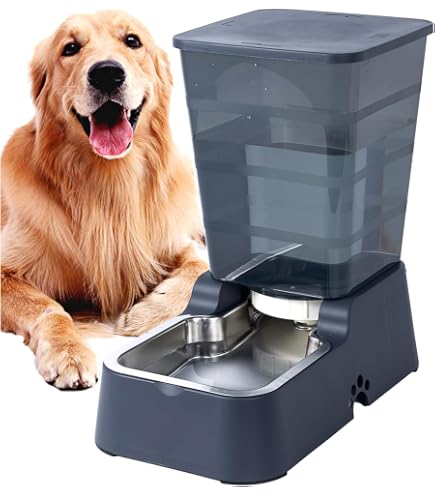 Gardner Pet Distributore Acqua Automatico Per Cani E Gatti - 6,5L A Gravit&agrave; Con Ciotola Acciaio