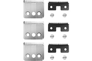 ZATEIRL Lames de Rechange Star Blade Compatible Tondeuse Moser 1230 - Acier Inoxydable - Coupe Réglable 3mm - 3 Pièces