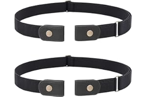 JasGood Gürtel ohne Schnalle Herren, Elastischer Gürtel Unsichtbare Dehnbarer Justierbar Stretchgürtel Schnallenfreier 3.51 Breit für Jeans Hosen