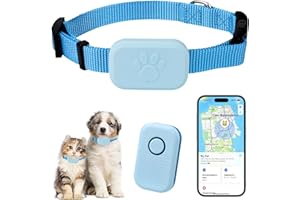 PIPIHOME GPS Tracker Katze, Mini GPS Tracker für Katzen Hunde, Tracker Hund Ohne ABO, Weltweite Standortverfolgung, Kompatibel mit iOS und Android, Wasserdicht Bluetooth Haustier Locator